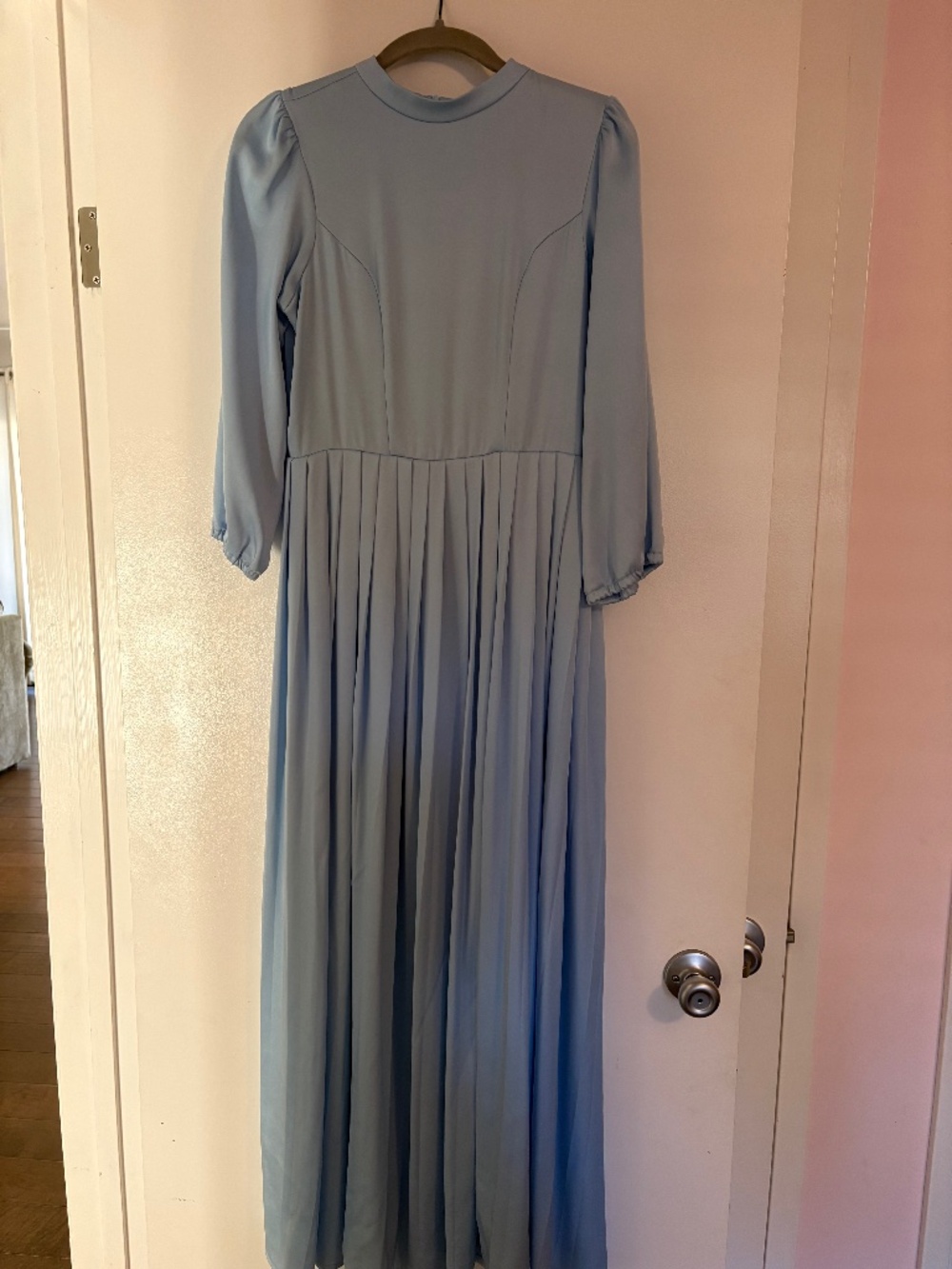 Modest light blue dress in Dainty Jewells style, size S